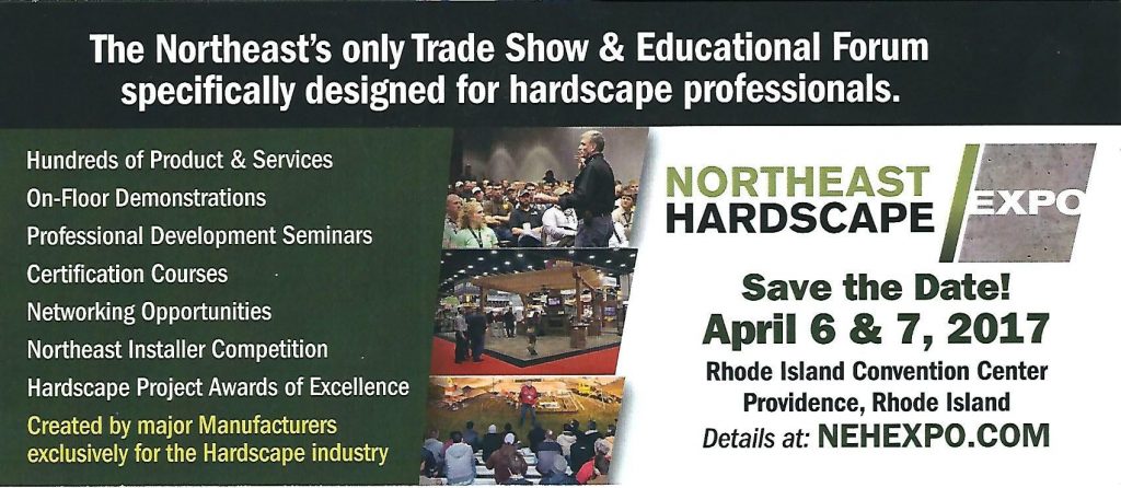 Come visit our booth at Northeast Hardscape Expo
